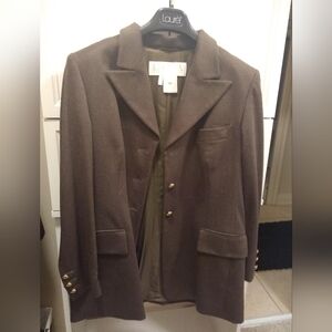 Vintage Escada Olive Khaki Green Jacket Blazer